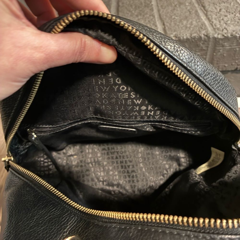 Kate Spade Black Leather Backpack - Picture 3 of 3